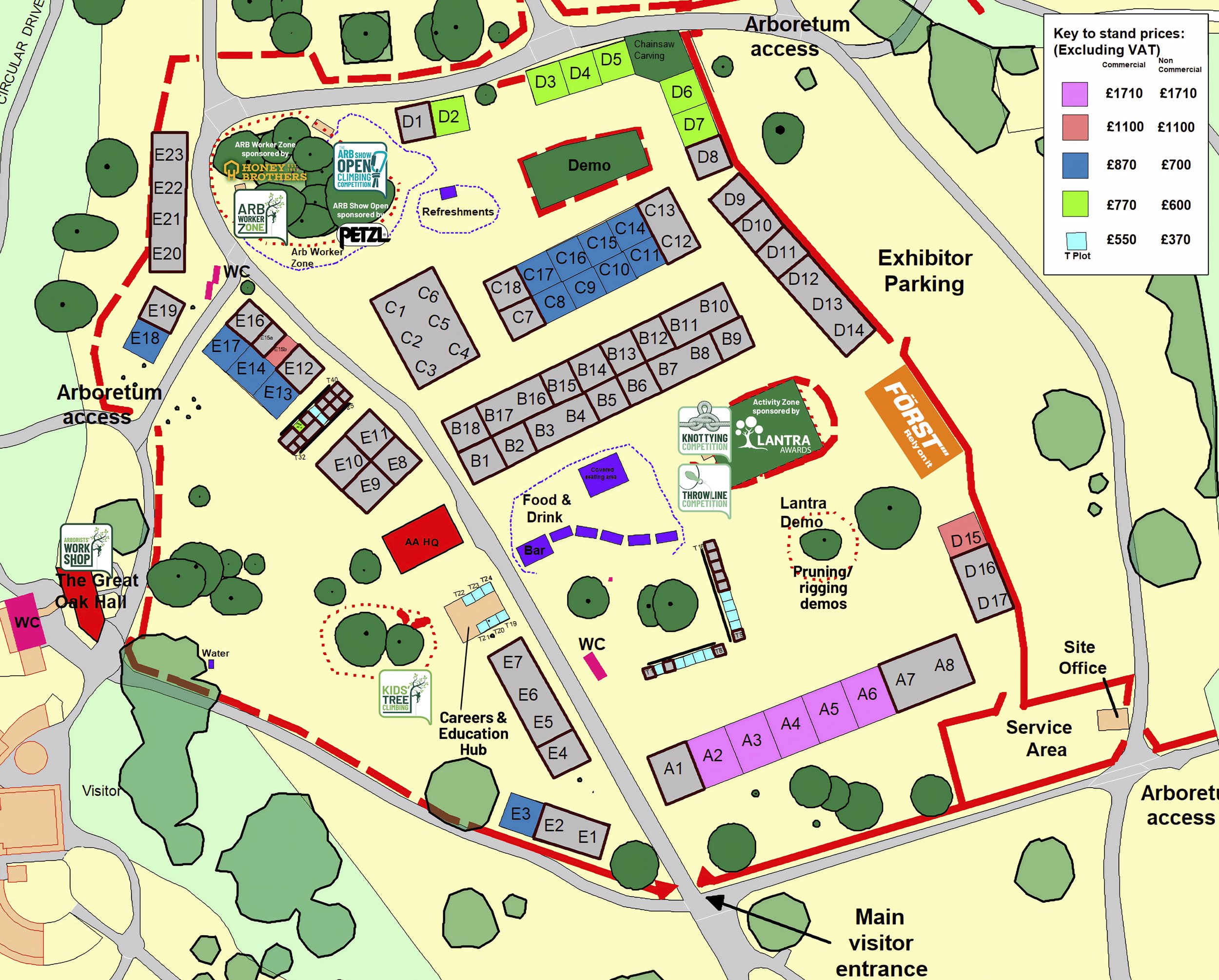 ARB Show Site Layout