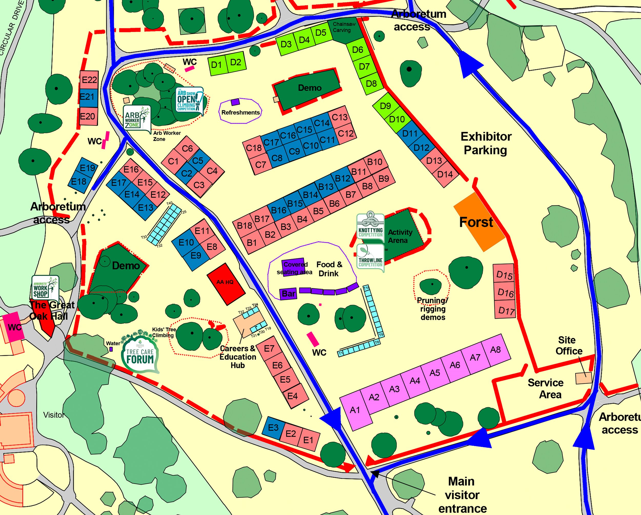 The ARB Show 2024 Site Layout