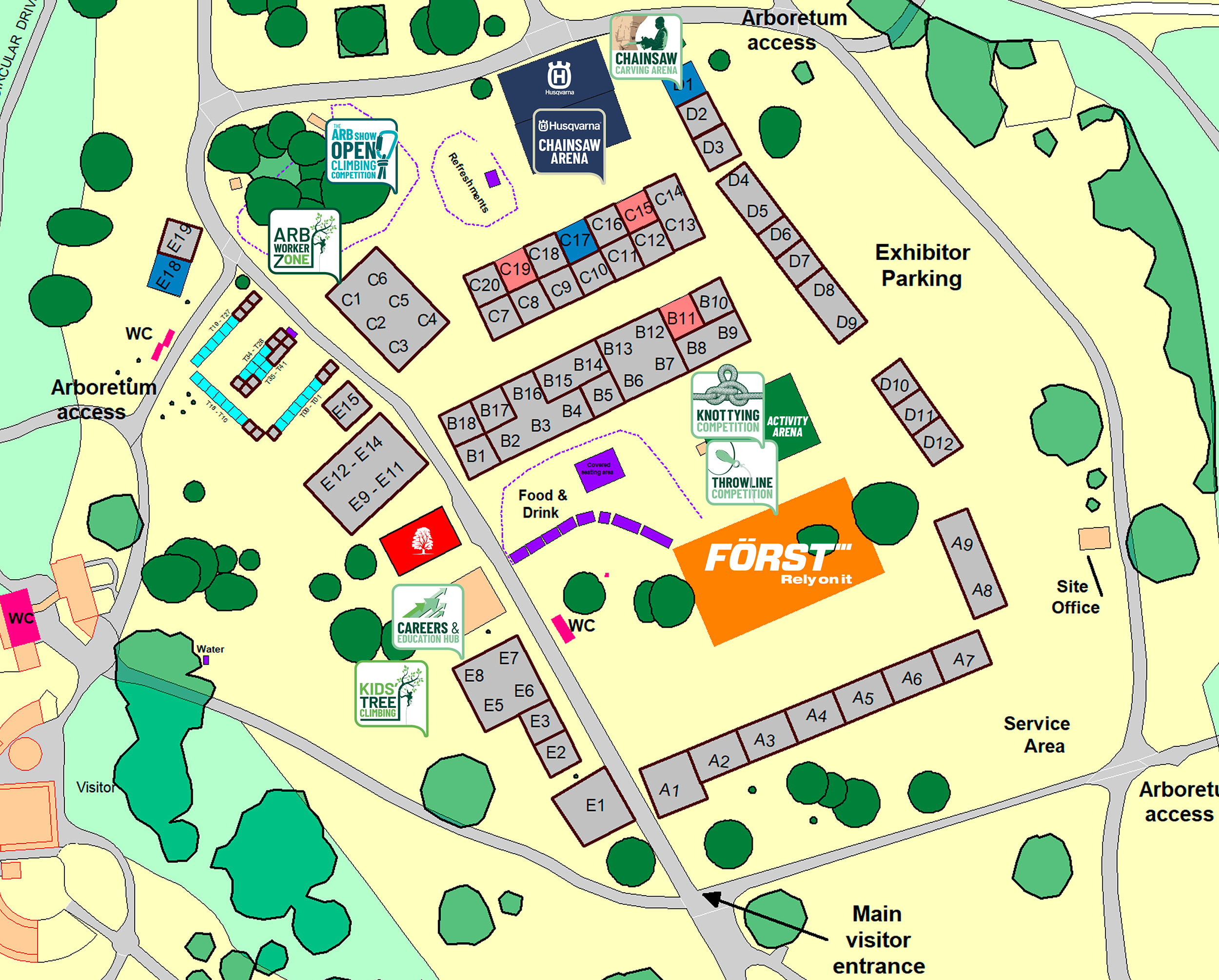 The ARB Show 2025 Site Layout