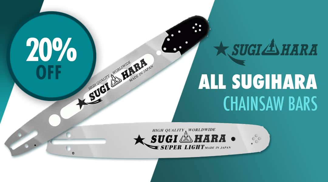 20% off ALL Sugihara Chainsaw Bars