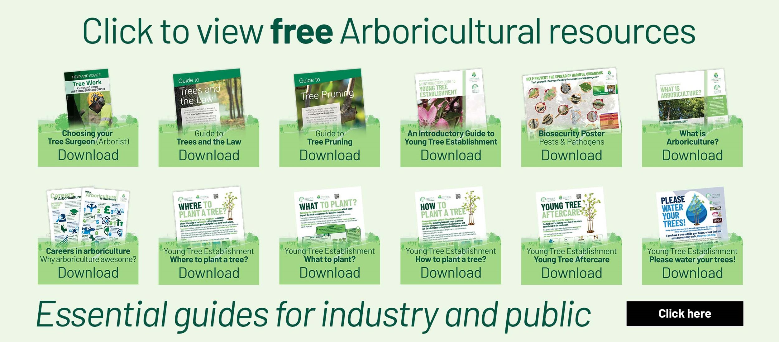 Click to view free Arboricultural resources