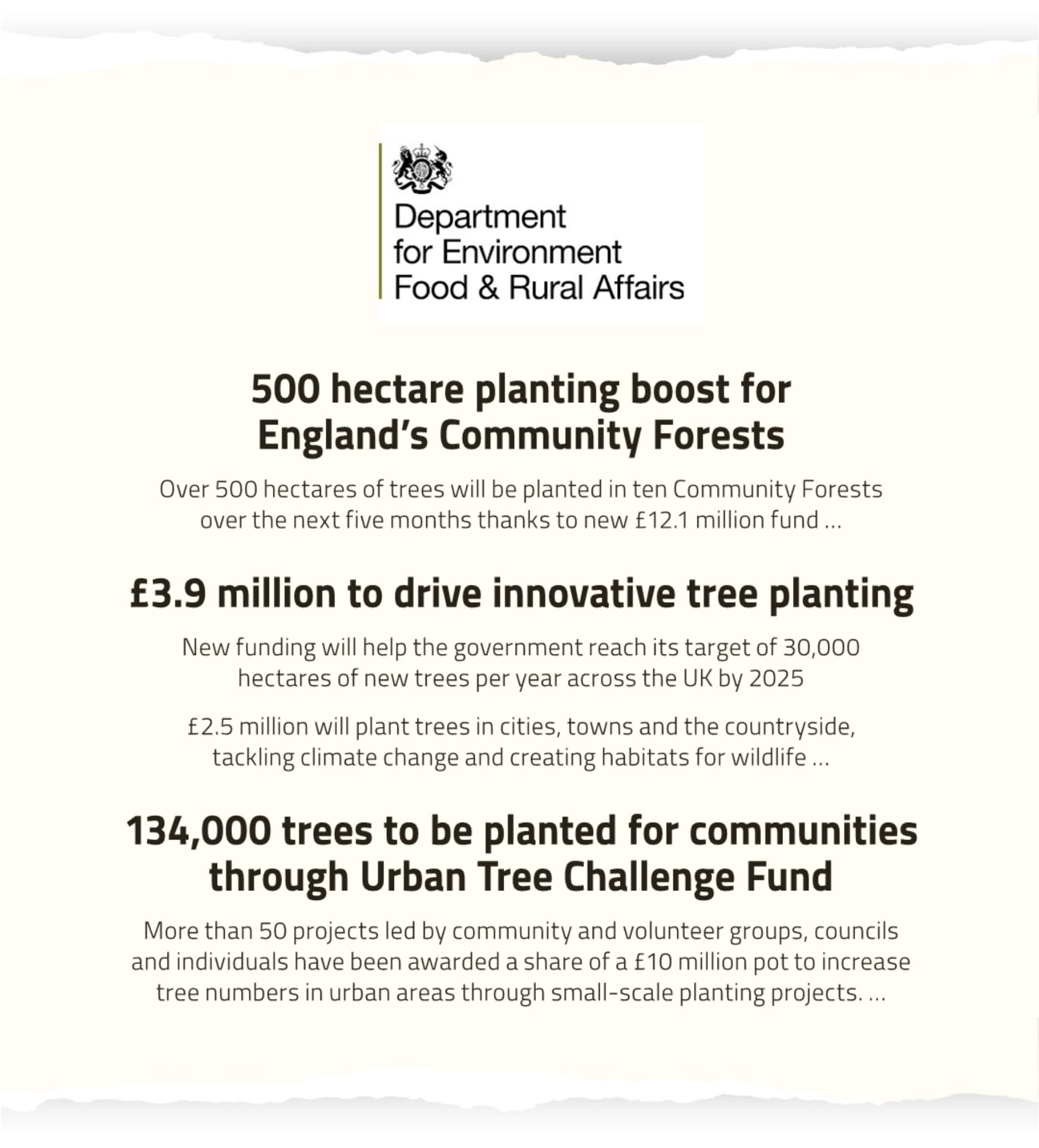 Defra notice