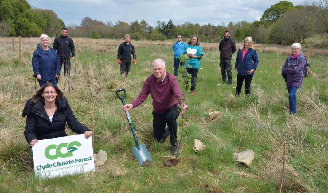 Clyde Climate Forest Project, Chryston, North Lanarkshire.