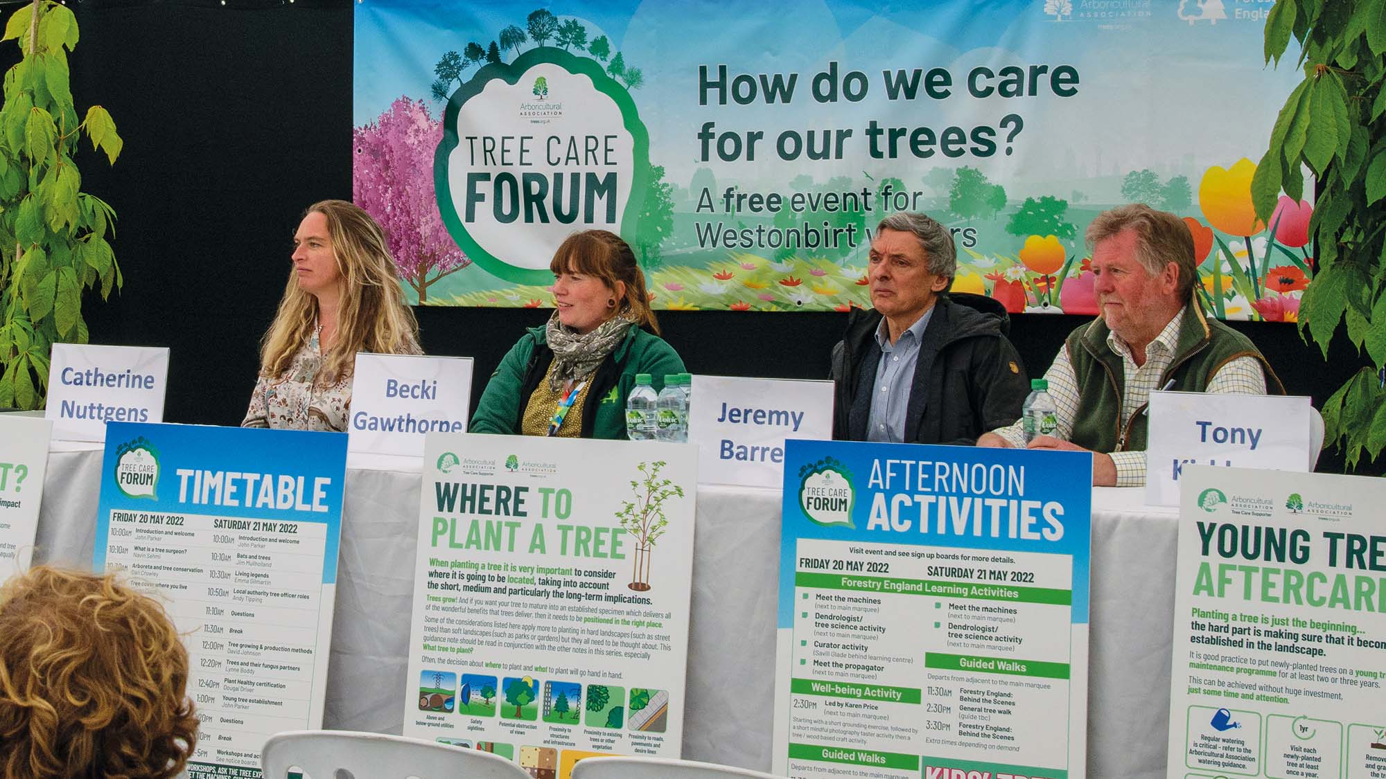 Panel questions taken at the Tree Care Forum 2022 at Westonbirt Arboretum