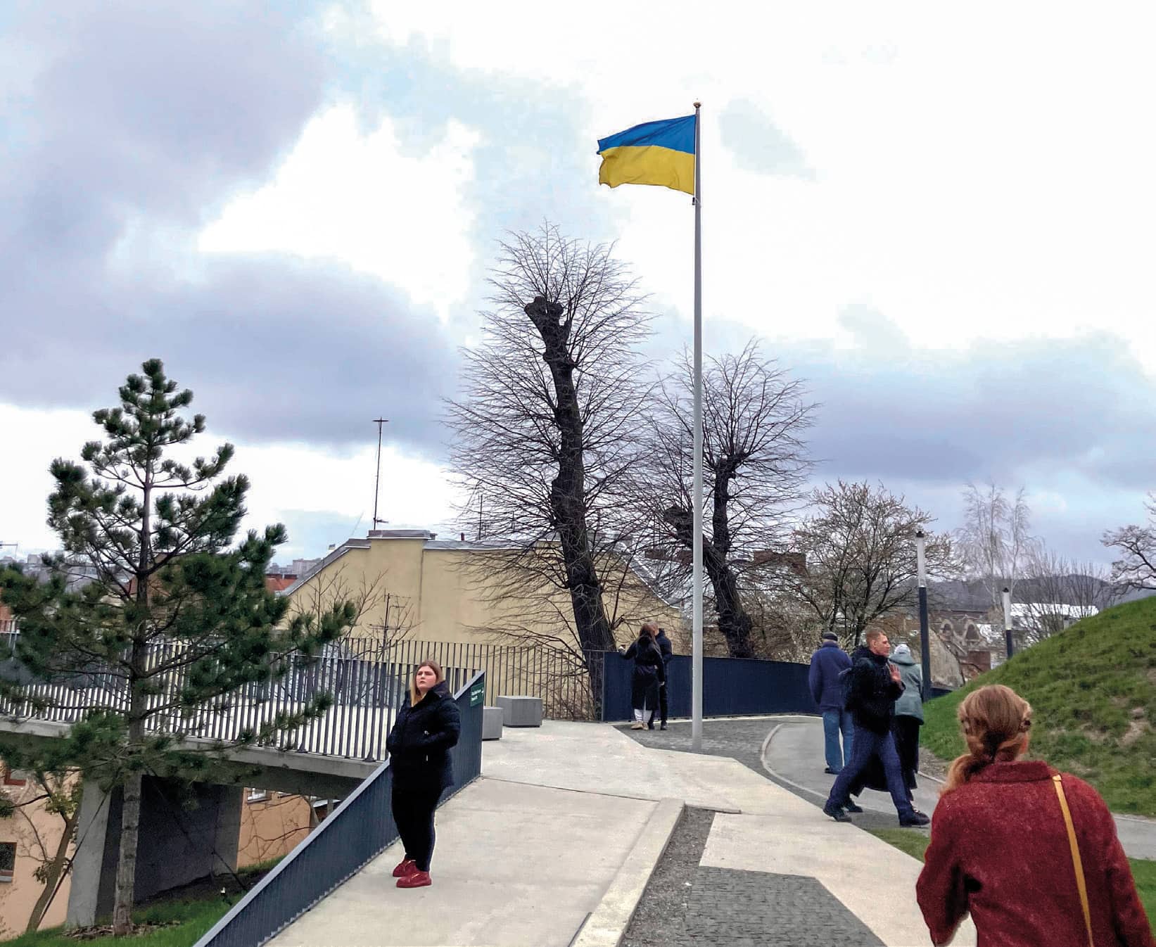 Part of the Memorial of the 100 Heavenly Heroes, Lviv.