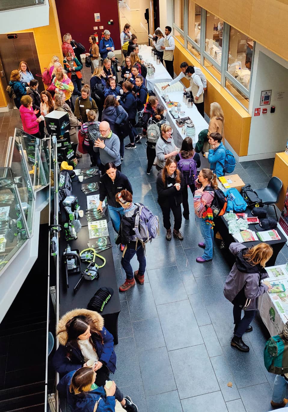 Delegates gather for the morning networking session.