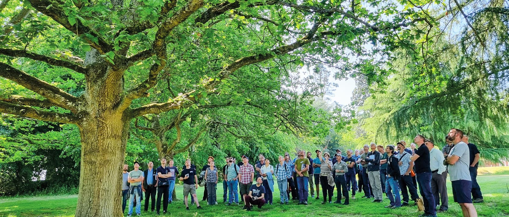 Delegates in the grounds of Easthampstead Park