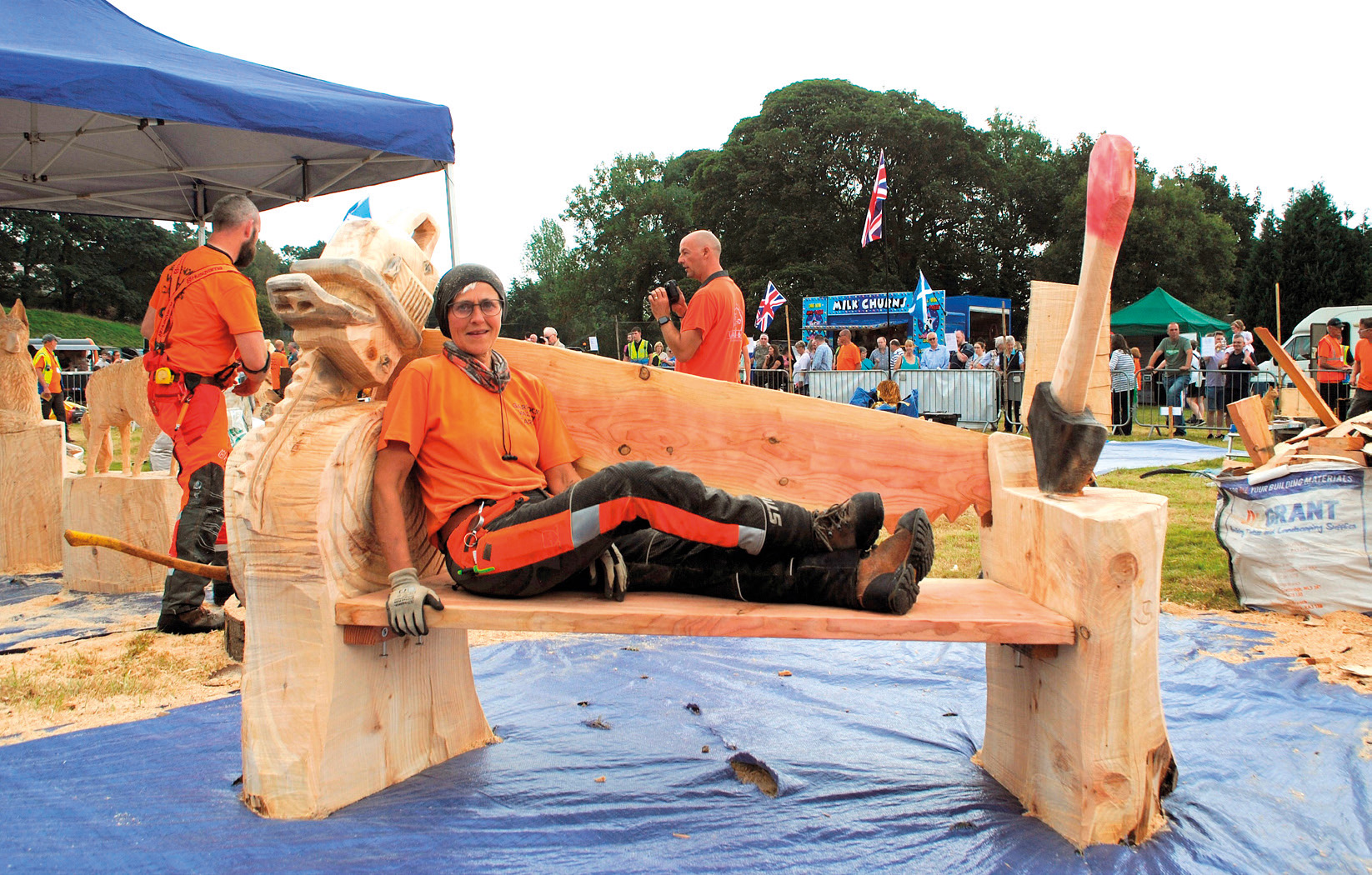 Garnock Valley Carves winner Sylvia Itzen.