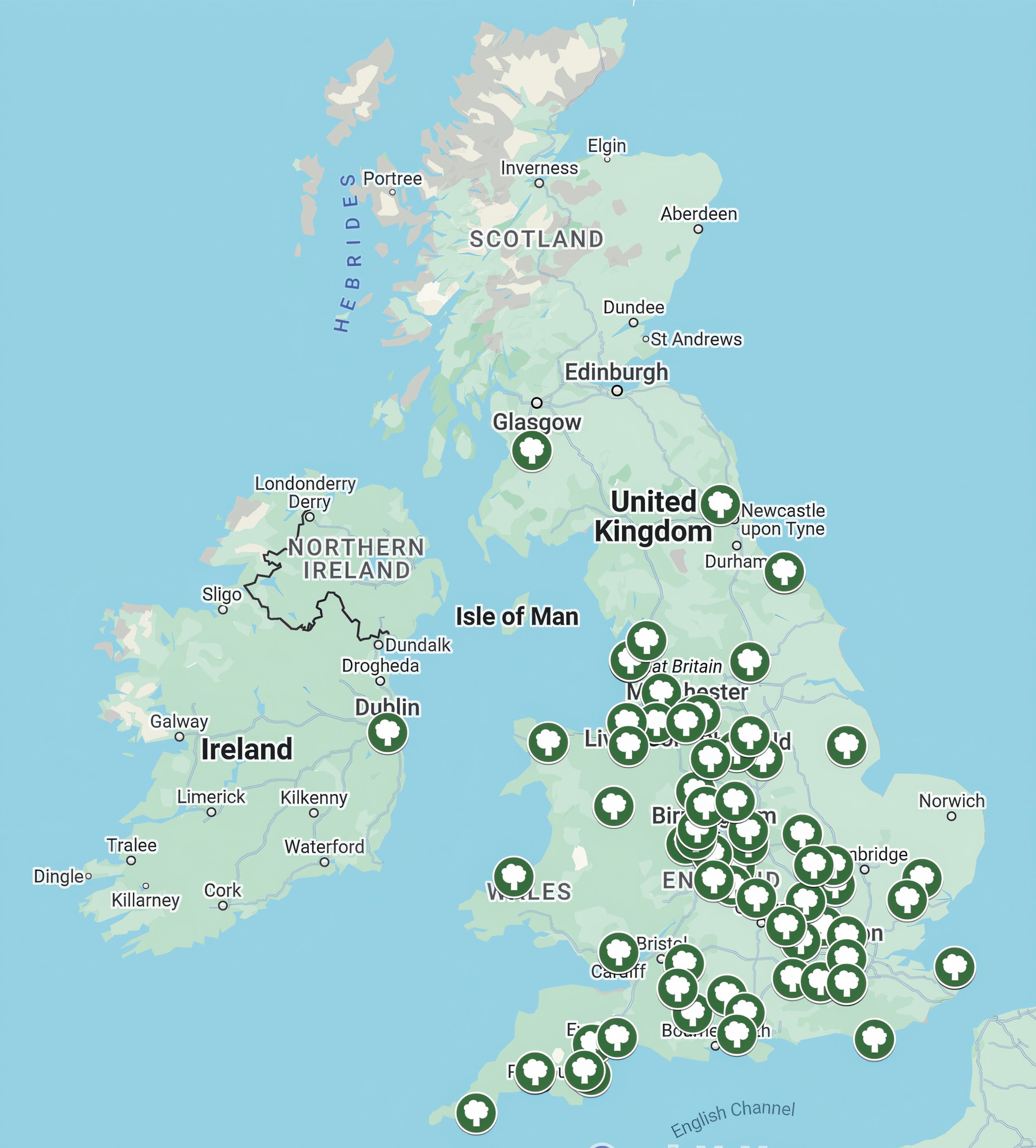 An expanding network: Map showing the spread of Arb Ambassadors