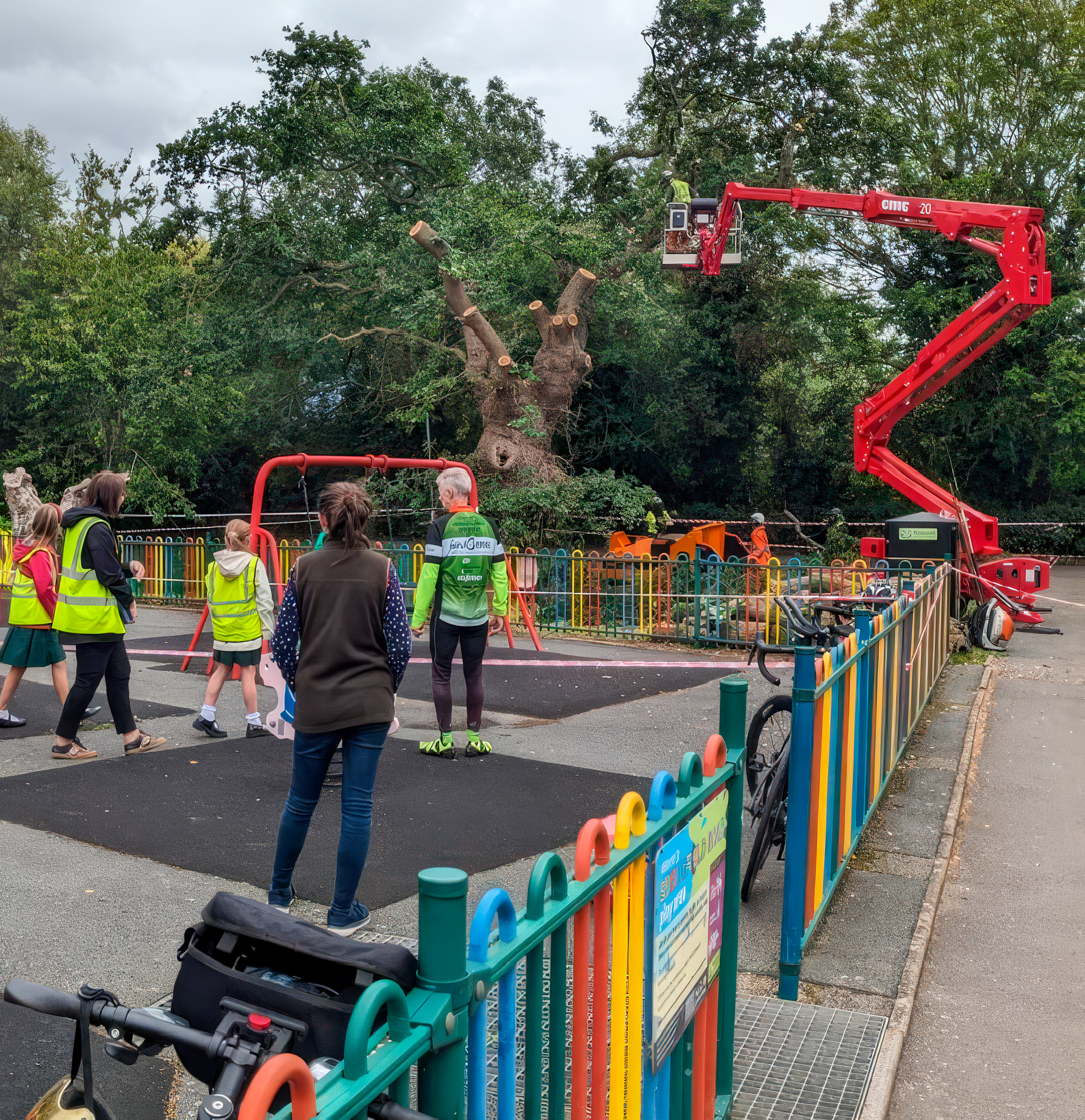 Worcester City Council’s Tree Team delivered a superb oak re-pollarding demonstration.