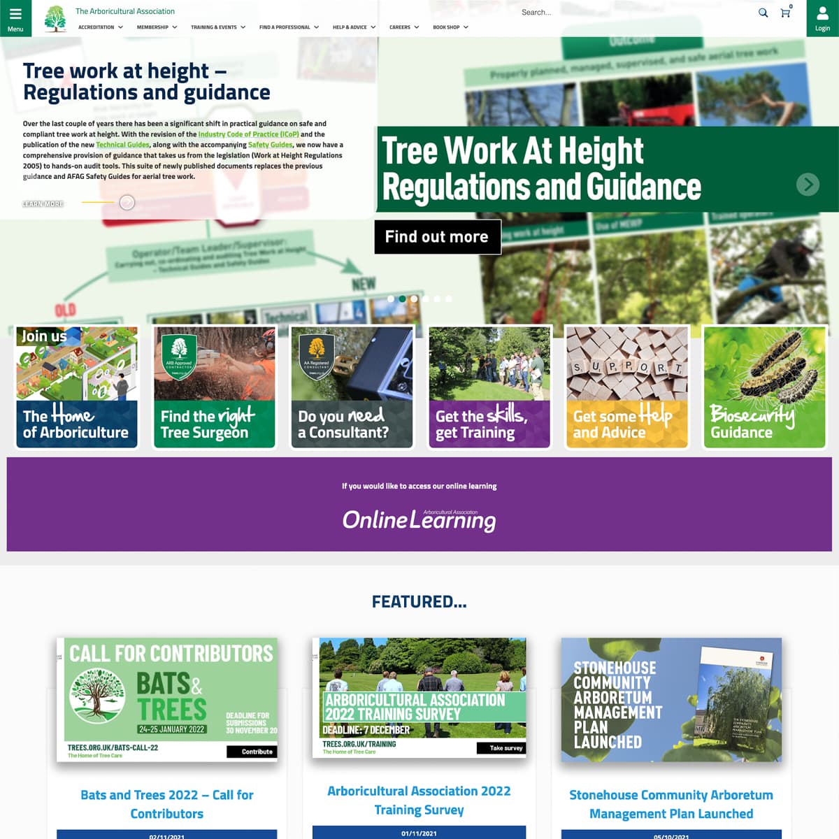 The Arboricultural Association Website