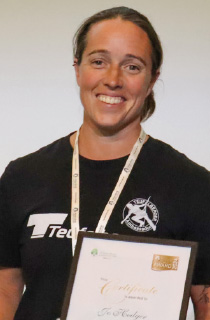 Jo Hedger with Arboricultural Association Award