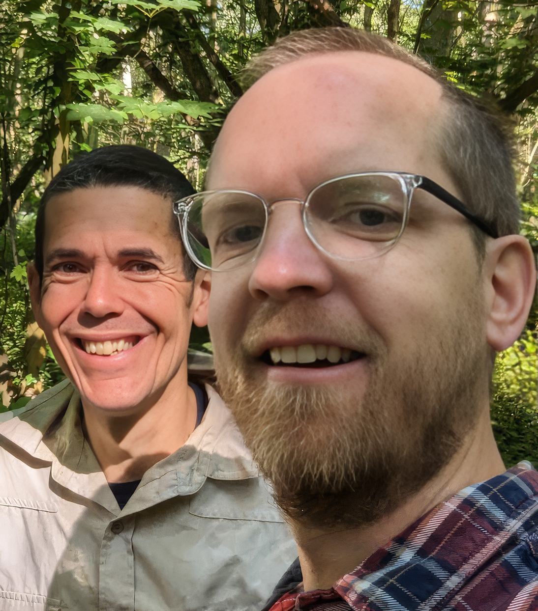 Phil Wilkes with Mat Disney