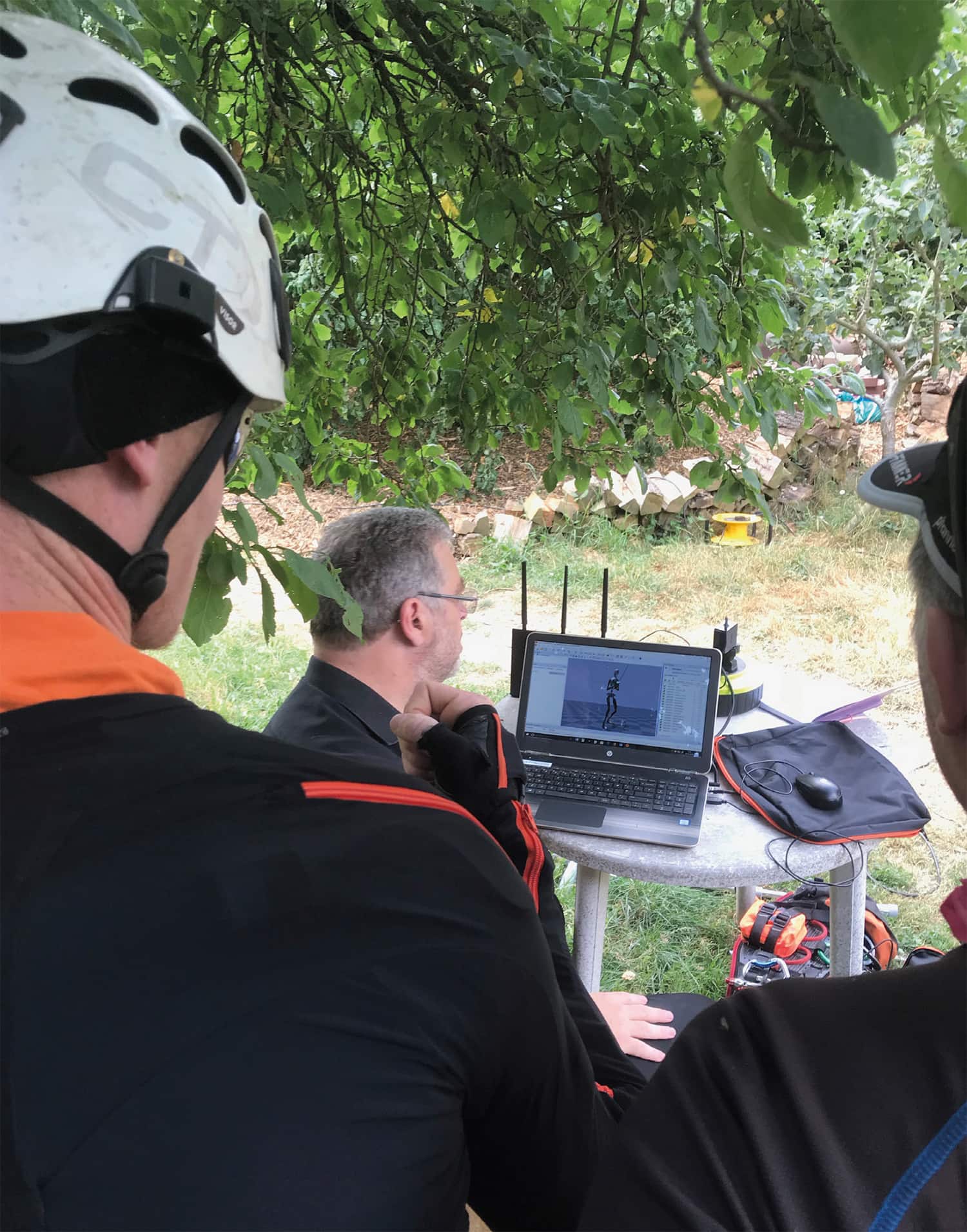 Testing with biometrics experts from Coventry University and a climbing team.