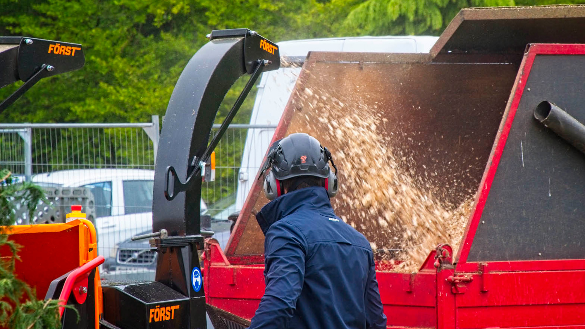 trees and branches resulting from forestry work or management of land, gardens and parks
