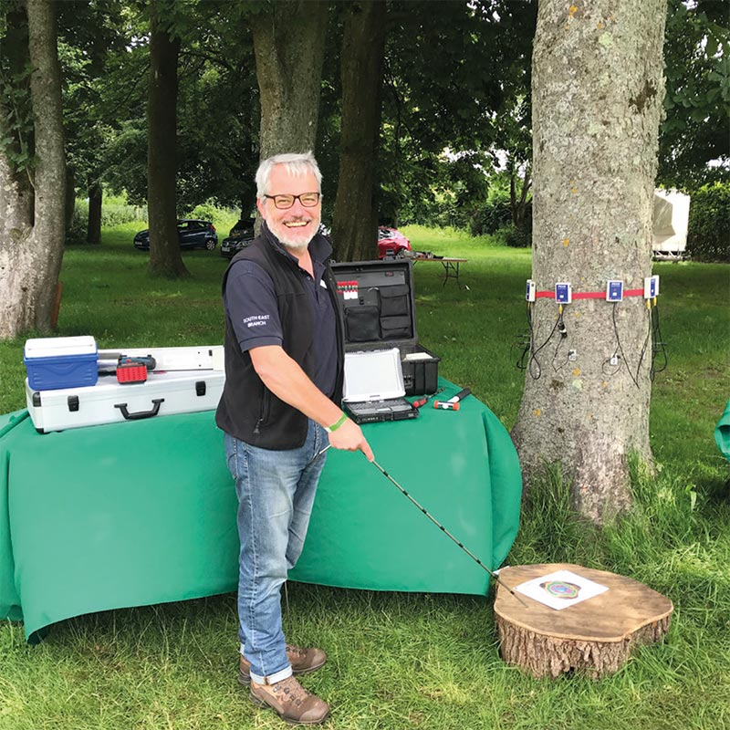 South East Branch committee member Andrew Gale at the Big Bang Fair, Ardingly
