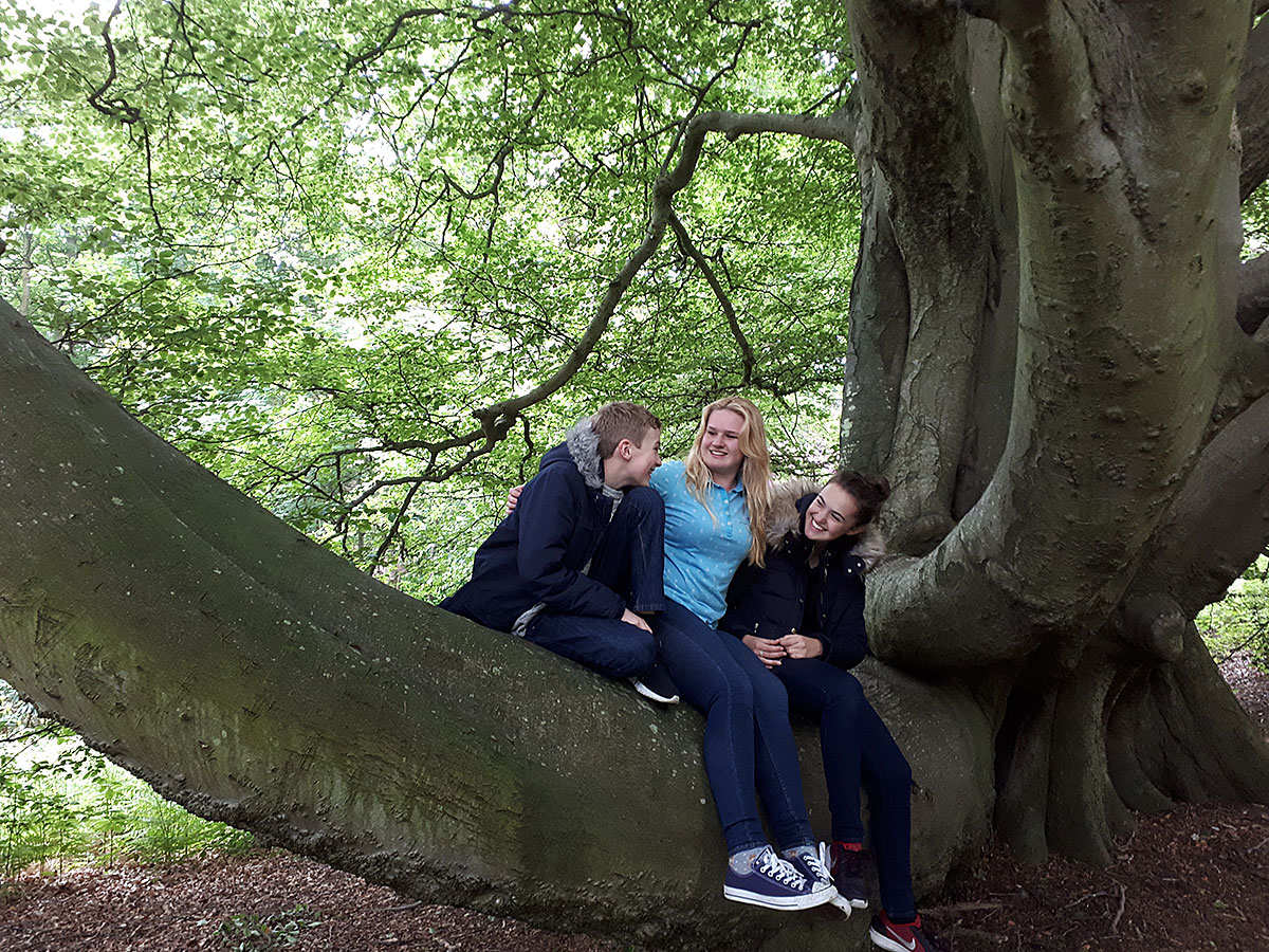 Jess enjoying time in the trees